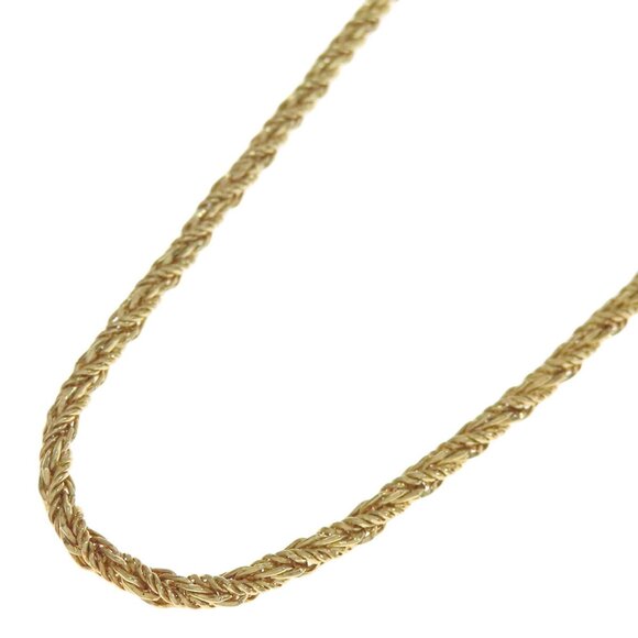 アクセサリー christian dior rope chain necklace Christian Dior Twisted Rope Chain Necklace 31 Inch 79 cm Vtg Gold